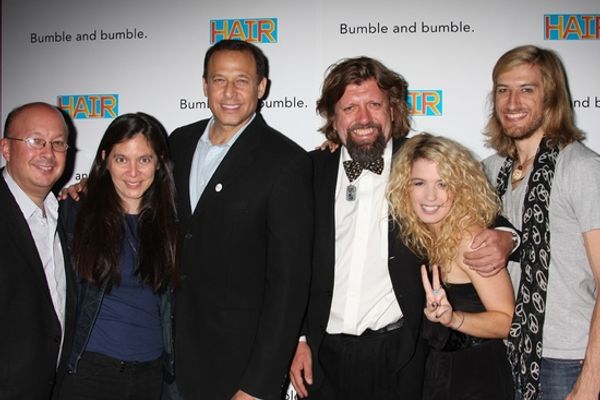 ________, Diane Paulus, Peter Lichtenthal, Oskar Eustis, Kacie Sheik and Bryce Ryness Photo